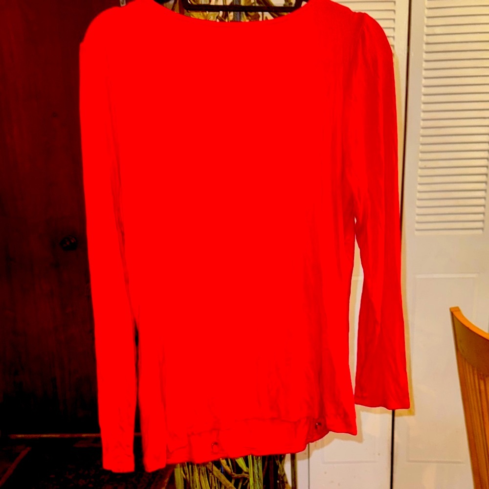 Venus Stylish Red Lace-Up Women's Top - Picture 5 of 5